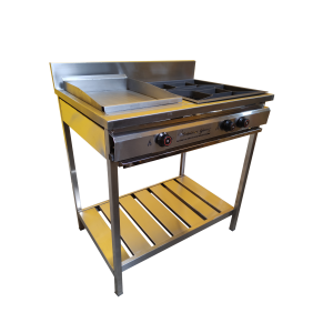 Cocina De 2 Quemadores Con Plancha
