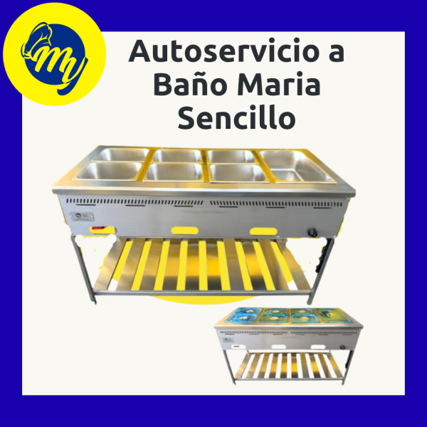 Autoservicio sencillo de  4 bandejas